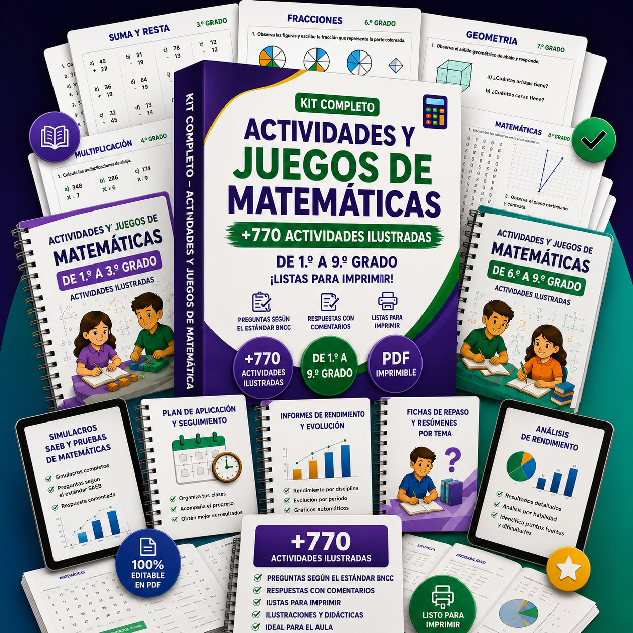 Kit Premium de actividades y juegos de Matemáticas
