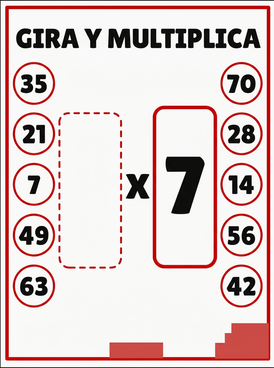 Instrucciones del juego Gira y Multiplica