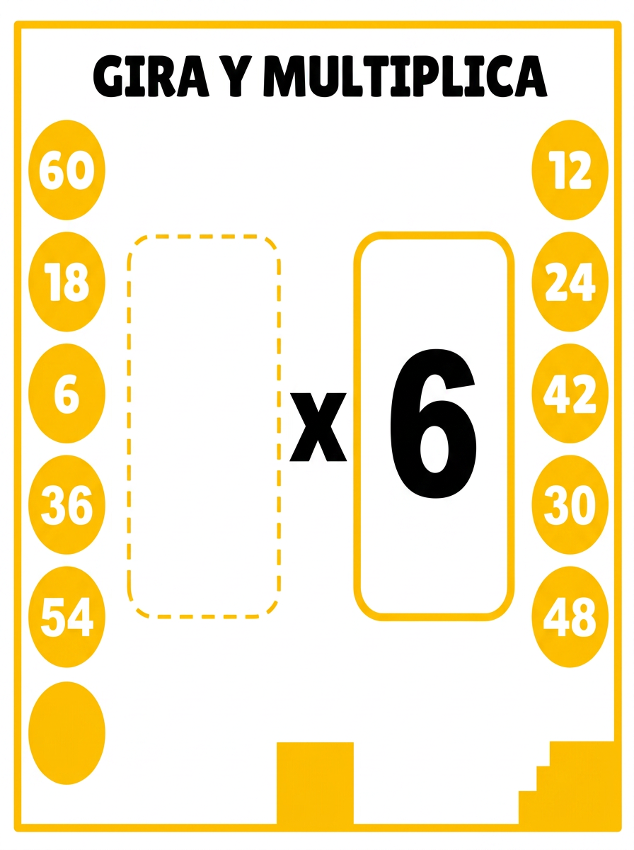 Instrucciones del juego Gira y Multiplica